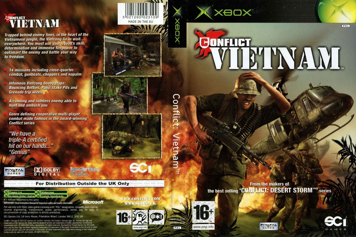 Conflict Vietnam box art for Xbox